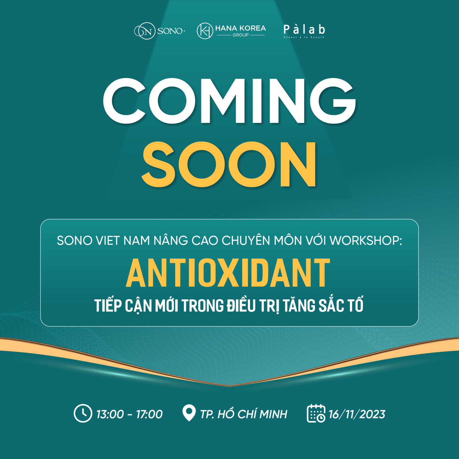 Workshop - Antioxidant Tiếp cận mới trong điều trị tăng sắc tố - 16/11/2023